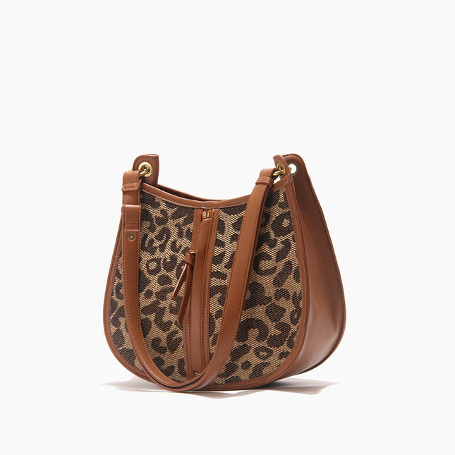 Leopard Saddle Shoulder Bag