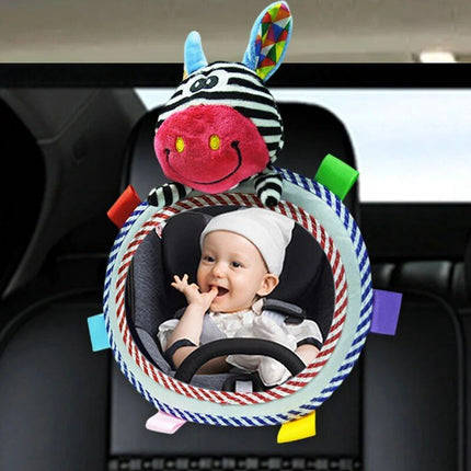 Baby Car Mirror with Plush Animal Toys - Wnkrs