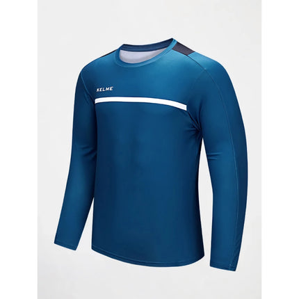 Haut d'entraînement de football à manches longues pour hommes - T-shirt de sport de course respirant