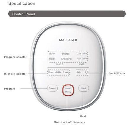 Revitalizing Air Compression Leg & Foot Massager with Infrared Therapy - Wnkrs