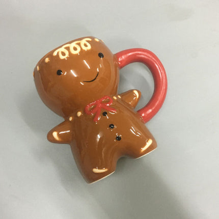 Gingerbread Man Christmas Ceramic Tea Mugs - Wnkrs