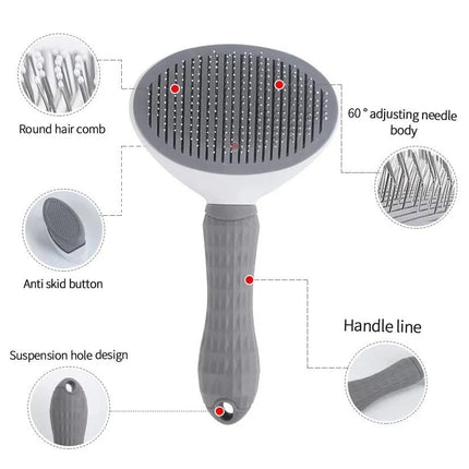 Multi-Purpose Pet Grooming Brush for Dogs & Cats