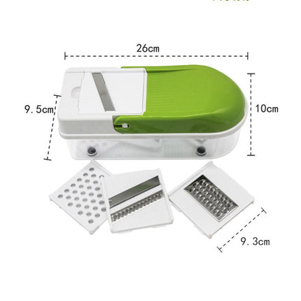 Multifunction Vegetable Slicer shredder with 8 Dicing Blades - Wnkrs