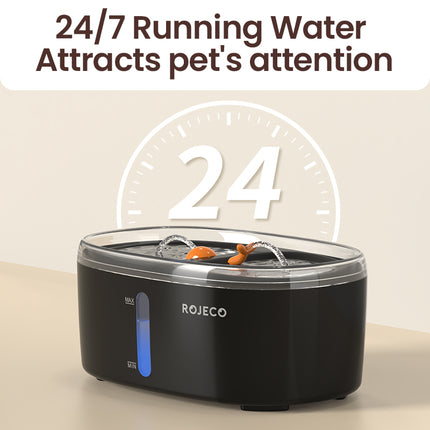 Fuente de agua automática para mascotas con cuenco doble