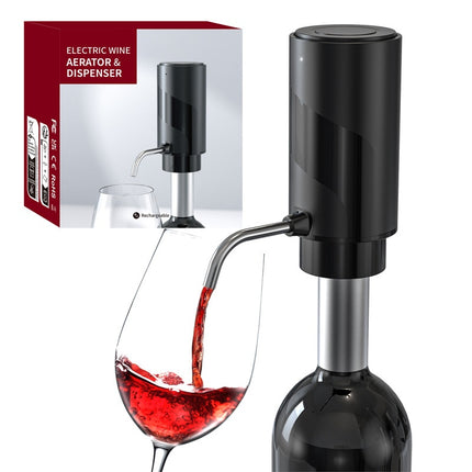 Electric Wine Aerator And Decanter Pump Dispenser Gift One Touch Operating Easy To Use Wine Decanter Kitchen Gadgets - Wnkrs