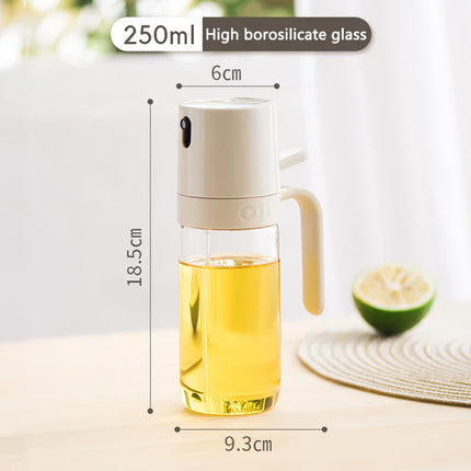 Botella rociadora de aceite de vidrio de borosilicato de 250 ml