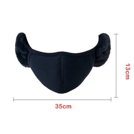 Windproof Thermal Ski Mask with Earmuffs - Unisex Winter Sports Face Cover - Wnkrs