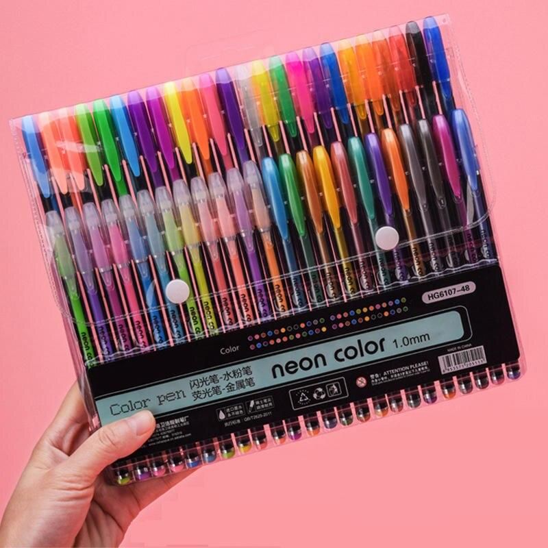 48-Color Gel Pen Set for Kids