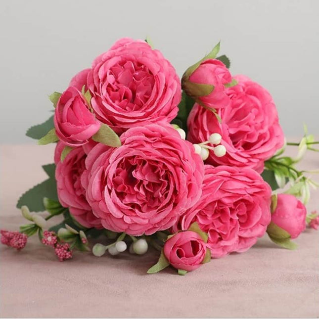Artificial Bouquet of Peonies Flowers - Wnkrs
