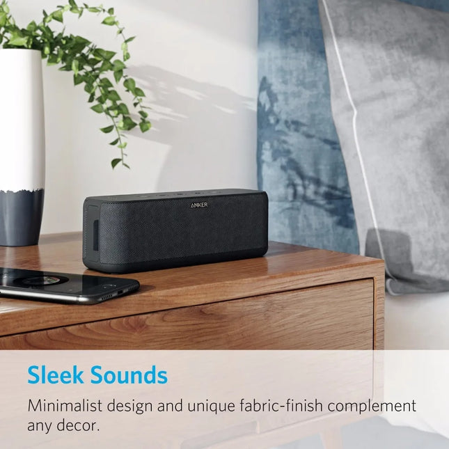Altavoz Bluetooth portátil con BassUp y clasificación de impermeabilidad IPX7, 12 horas de reproducción, USB-C