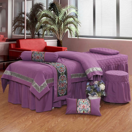 Four-piece high-end pure color beauty bedspread - Wnkrs