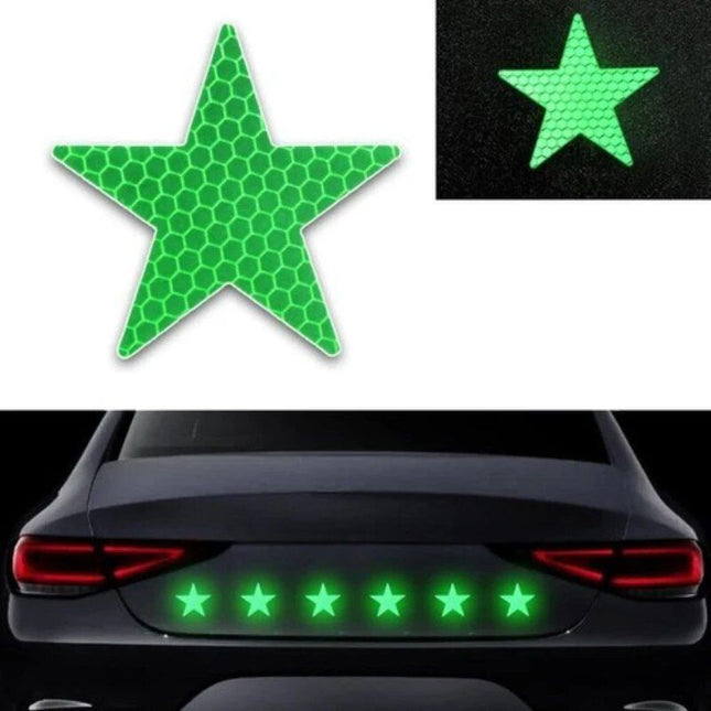 Star-Shaped Reflective Safety Stickers - Wnkrs