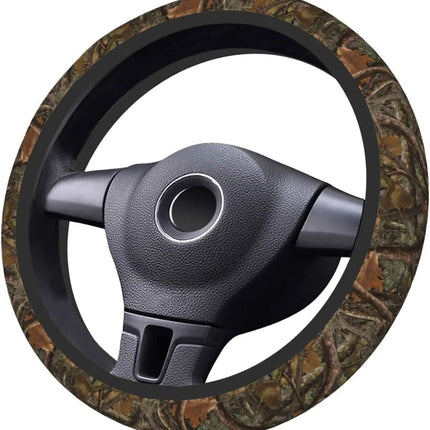 Forest Camouflage Steering Wheel Cover - Wnkrs