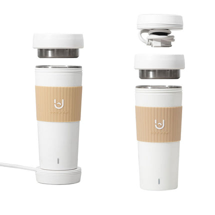 Bouilloire électrique intelligente 400 ml avec tasse isotherme – Ébullition rapide, portable, sans BPA