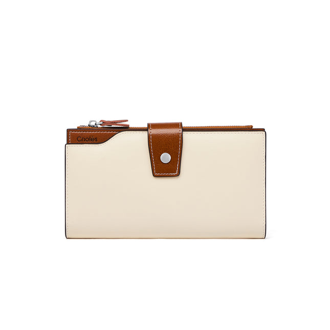 Portefeuille long en cuir élégant pour femme