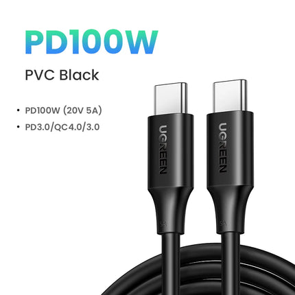 Cable de carga rápida USB C a USB tipo C de 100 W