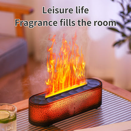 Diffuseur d'arômes Rainbow Flame et humidificateur USB à ultrasons avec télécommande