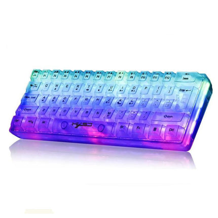 Teclado para juegos con cable RGB compacto al 60 %