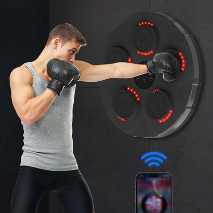 Interactive Smart Music Punching Pad: LED Lighted Home Boxing Trainer for Fitness & Strength Training - Wnkrs