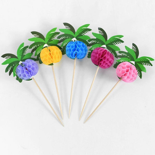 Hawaiian Luau Cocktail Picks - Tropical Party Decor (30/50pcs)