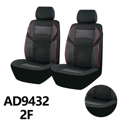 Fundas de asiento de coche de esponja universal de 4 mm con diseño 5D: se adaptan a la mayoría de los automóviles, camiones y SUV