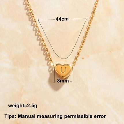 Gold Plated Love Letter Necklace