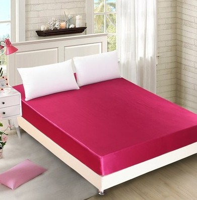 Summer ice silk silk silk bed  solid color bed cover bed package  bed cover special pillowcase - Wnkrs