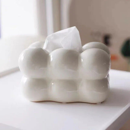 Elegant Porcelain Tissue Box – Modern Home Décor for Living Room and Bedroom - Wnkrs