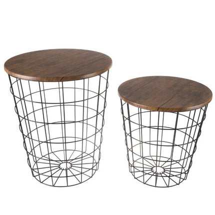 Modern Nesting End Tables with Storage - Wnkrs