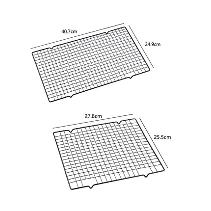 Grille de refroidissement et de cuisson pour gâteaux en acier inoxydable