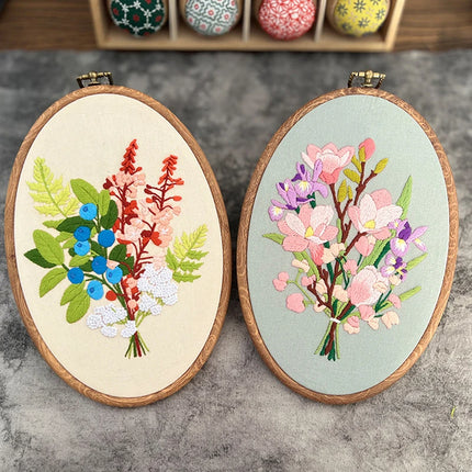 Kit de broderie de fleurs pour débutants