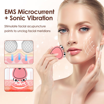 Masajeador facial con microcorriente EMS