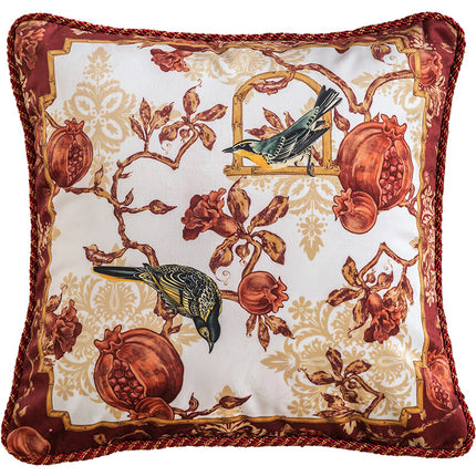 European-American Flower And Bird Christmas Pillowcase Bedside New Year Cushion - Wnkrs