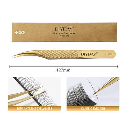 Precision Anti-slip Eyelash Extension Tweezers