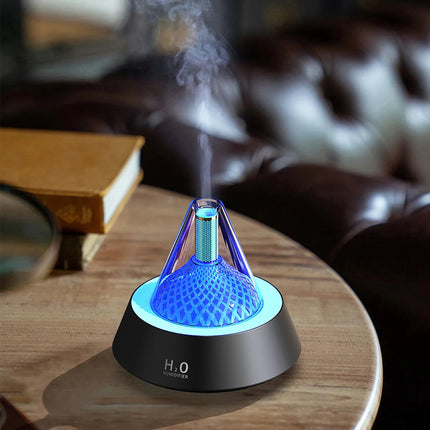 USB Ultrasonic Aroma Diffuser with Colorful LED Light - Mini Humidifier