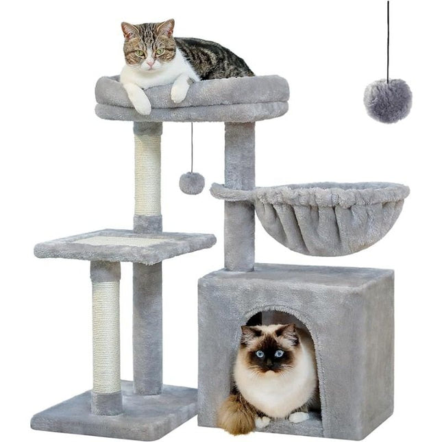 Transformable Cat Tower - 28.5'' Small Cat Tree for Indoor Cats - Wnkrs