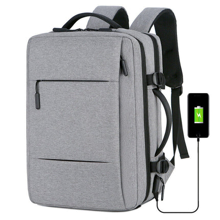 Mochila clásica expandible para viajes con puerto de carga USB