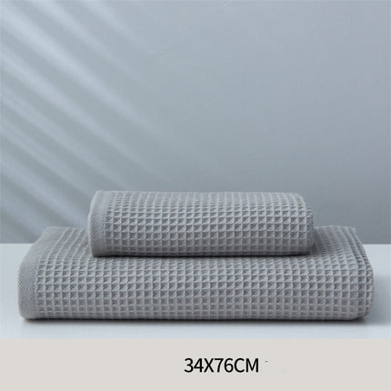 Pure Cotton Japanese-style Absorbent Household Honeycomb Pattern Towel - Wnkrs