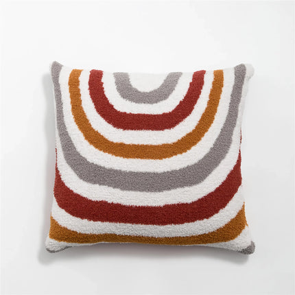 Housse de coussin en microfibre bohémienne douillette pour décoration d'intérieur