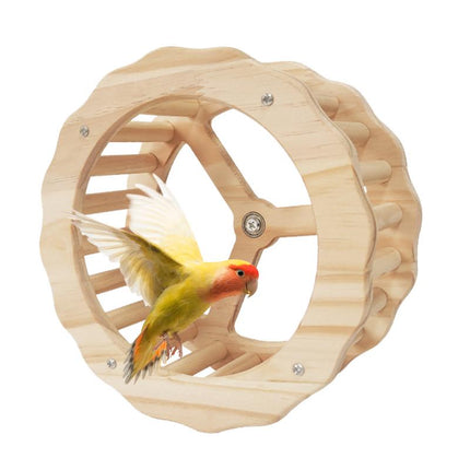 Roue d'exercice en bois