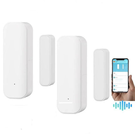 Capteur de porte et fenêtre Tuya WiFi Zigbee avec batterie, système d'alarme de sécurité domestique intelligent, commande vocale via Alexa Google Home Smart