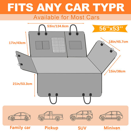 Ultimate Pet Car Seat Cover: Waterproof & Scratchproof Hammock for Dogs