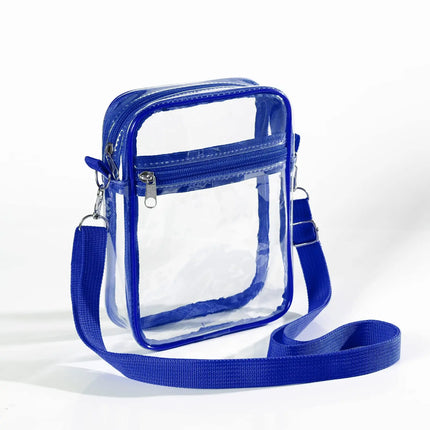 Sac à bandoulière en PVC transparent pour femme, approuvé pour le stade