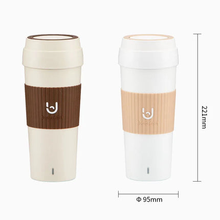 Bouilloire électrique intelligente 400 ml avec tasse isotherme – Ébullition rapide, portable, sans BPA