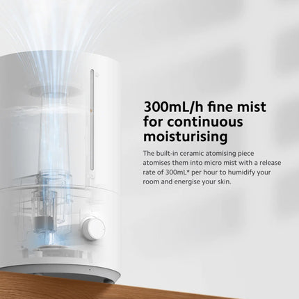 4L Ultrasonic Humidifier with Aromatherapy & Antibacterial Technology