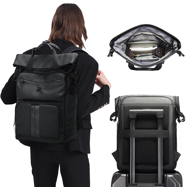 Mochila para computadora portátil para estudiantes universitarios de hombres