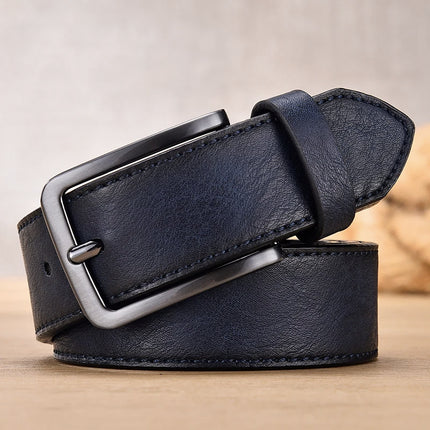 Ceinture en cuir PU de style vintage pour hommes