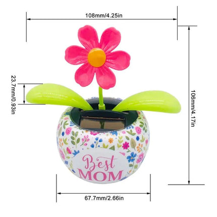 Sunny Bloom Solar-Powered Dancing Flower & Butterfly Bobblehead - Wnkrs