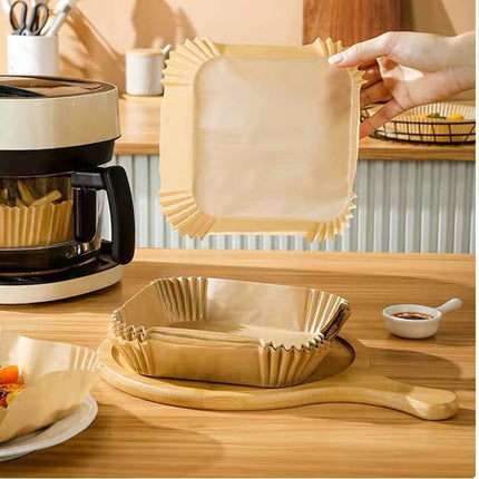 Air Fryer Disposable Paper Liners Parchment Paper Liner Non-Stick Air Fryer Paper Pads Oil Resistant Baking Paper Air Fryer Disposable Paper Liner Non-stick Disposable Liners - Wnkrs