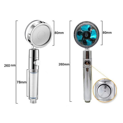 360° Rotating High-Pressure Water Saving Shower Head - Ideal for Low Pressure Supply - Wnkrs